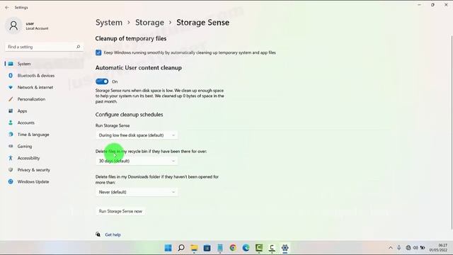 Windows 11 Home : How to set when Auto Delete files in recycle bin смотреть онлайн