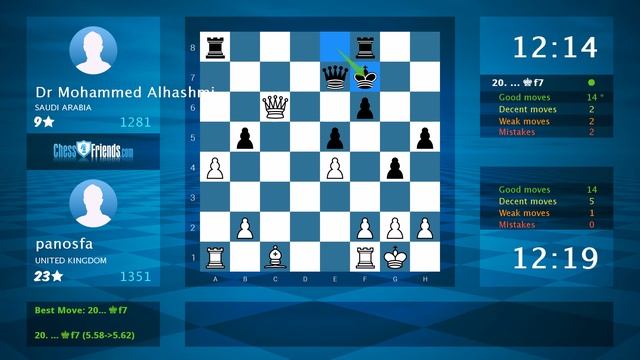 Chess Game Analysis: panosfa - Dr Mohammed Alhashmi : 1-0 (By ChessFriends.com) смотреть онлайн
