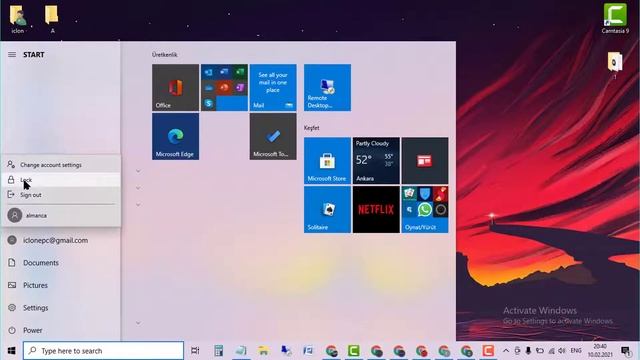 Lock Windows 10 PC from Start menu смотреть онлайн