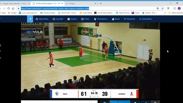 BC Beroe Stara Zagora Academic Sofia Betvole TV Canlı Maç İzle Google Chrome 2 13 2019 12 0 смотреть онлайн