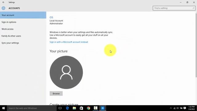 Windows 10 : How to change Account Picture? смотреть онлайн