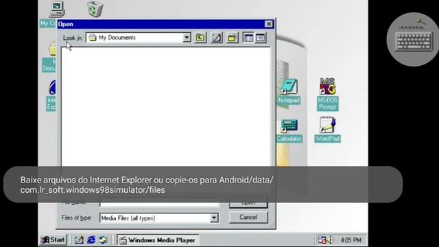 Windows 98 Simulator para Android смотреть онлайн