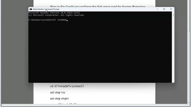 Fix Could not configure the disk space used for System Protection 0x80042306 on Windows смотреть онлайн