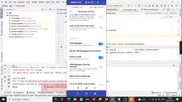 The Application Could Not Be Installed || INSTALL_FAILED_USER_RESTRICTED.#Androidstudio #Errors