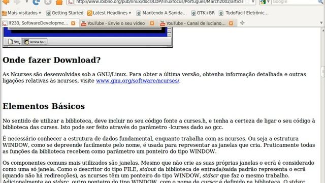 Introducao Ncurses parte1 смотреть онлайн