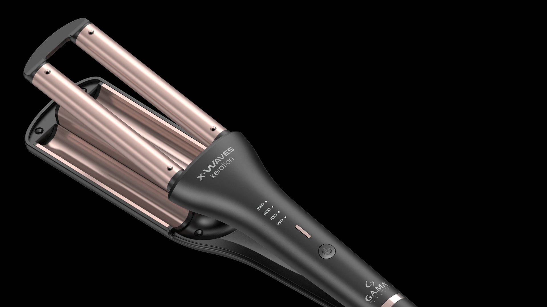 Укладка на щипцы для завивки волос GA.MA X-WAVES LED смотреть онлайн