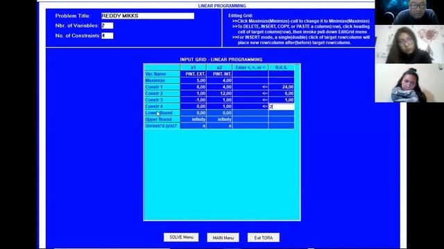 PROBLEMA DE REDDY MIKKS APLICANDO EL ALGORITMO SIMPLEX EN TORA смотреть онлайн