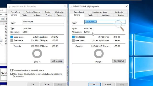 Windows 10 part5 Disk Management n Disk Quota смотреть онлайн