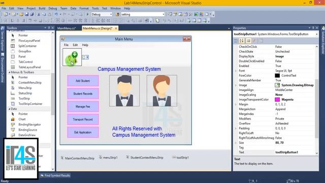 C# Tutorial - How to use ToolStrip in C# Windows Application смотреть онлайн