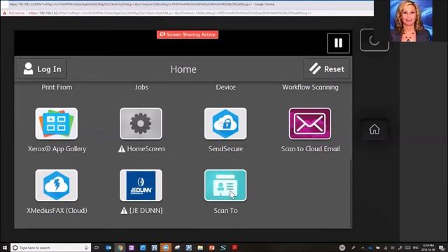 Xerox How to send scanned documents from desktop or shared drive via Address Book смотреть онлайн