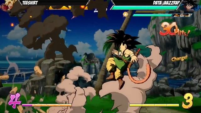 TeeShirt(SSJ Vegeta/Adult Gohan/SSJ Goku) Fights DATA|JaazzRap(Android 17/GT Goku/Yamcha)[DBFZ PS4] смотреть онлайн