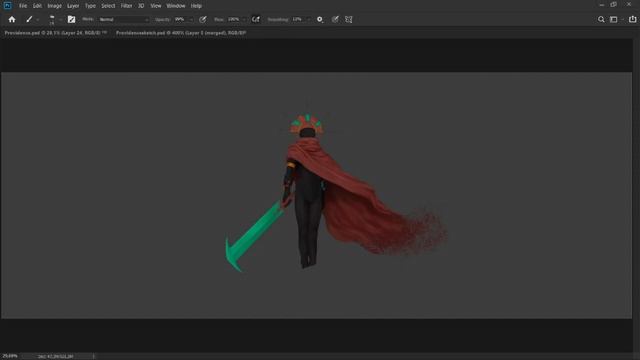 Providence - Risk of Rain fanart | Digital Painting Timelapse смотреть онлайн