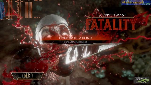 4K Mortal Kombat 11 max details test on 5.00 GHz Intel i9-9900K + TURBO RTX 2080 Ti 32GB 3000Mhz смотреть онлайн