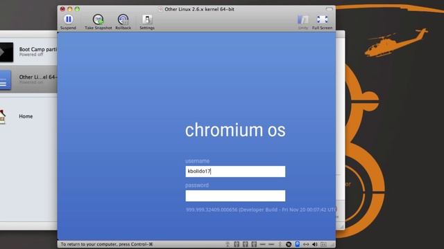 Google Chrome OS Installation [Virtualization VMware Fusion 3 tutorial] смотреть онлайн