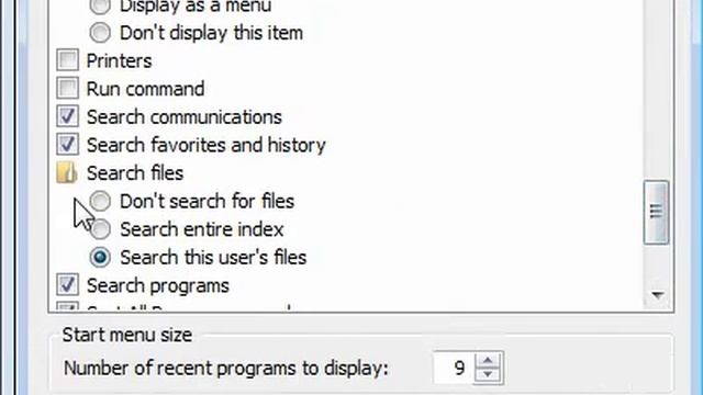 How to show the Run command on the Windows Vista start menu смотреть онлайн