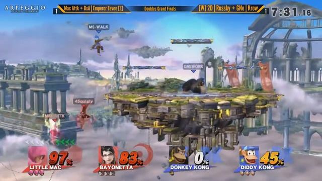 ARP [Wii U] - Mac Attk + BxA | Emperor Eevee [L] () vs [W] 2D | Russky + GNe | Krow () - Doubles G смотреть онлайн