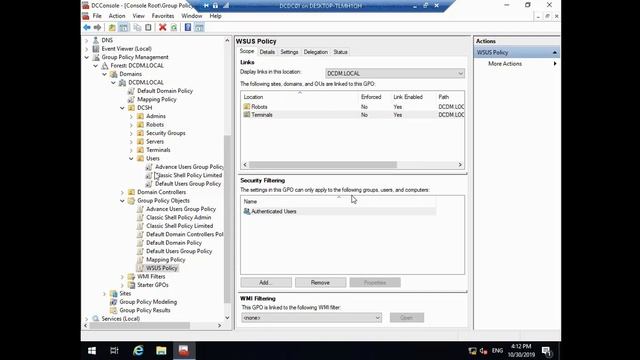 Test AD User Login Script , Create DC Comics Group Policy and Create Second VM (English Audio) смотреть онлайн