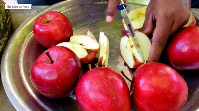 Delicious Mixed Fruit Juice | Tasty apples 🍎 😋 pomegranates and Cherries 🍒 🍒 смотреть онлайн