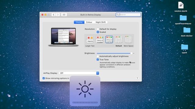 macOS keys keep extra brightness only available via System Preferences смотреть онлайн
