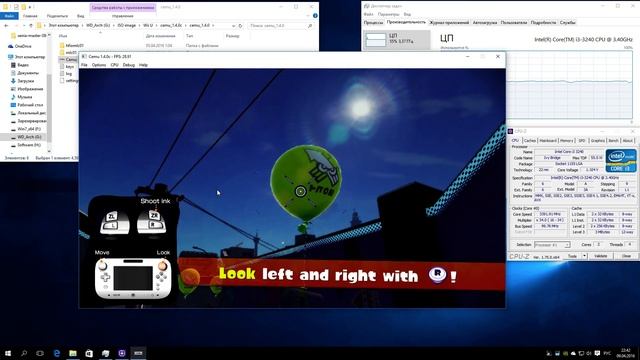 CEMU 1.4.0c Wii U Emulator - Splatoon, Gameplay. Test Run on PC #1 смотреть онлайн