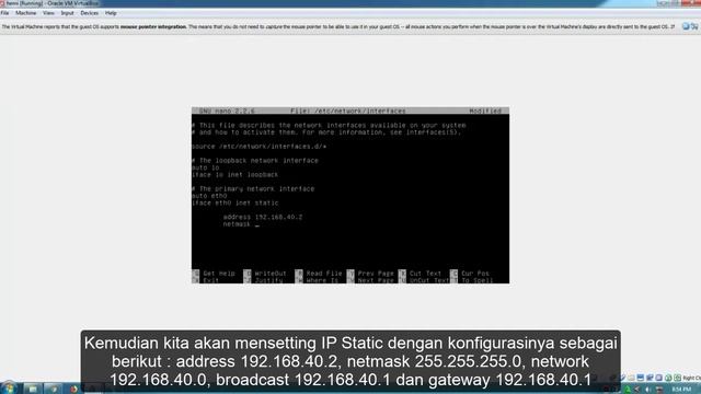 Setting IP Static di debian 8 Virtualbox смотреть онлайн