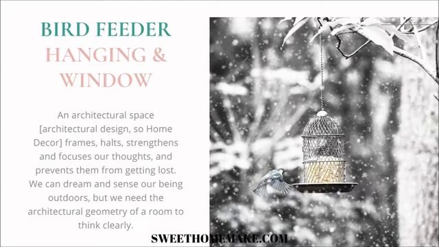 Bird Feeder Station For Outside as Hanging and Window: Garden Ornaments Decor смотреть онлайн