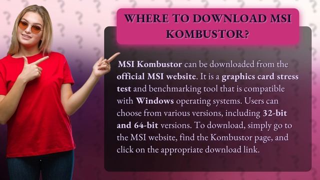 Where to download MSI Kombustor? смотреть онлайн