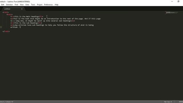 HTML Tutorial 1 - Structure Of A Web Page смотреть онлайн
