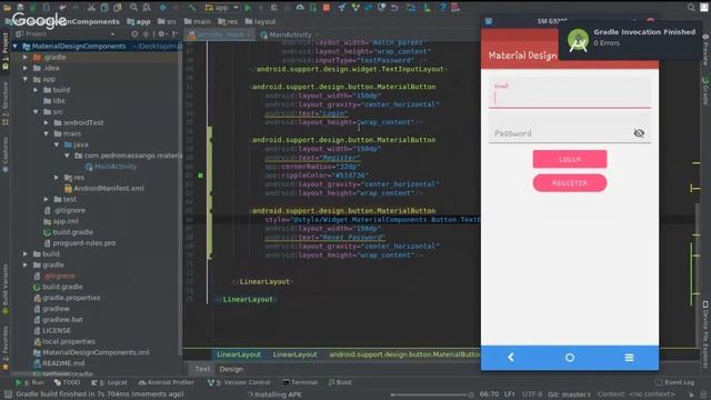 Android Studio - Material Design Components (part/1) смотреть онлайн