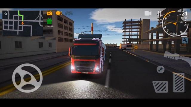 Truck with Container- Transport to Work Station [Ultimate Truck Simulator] Android Gameplay смотреть онлайн