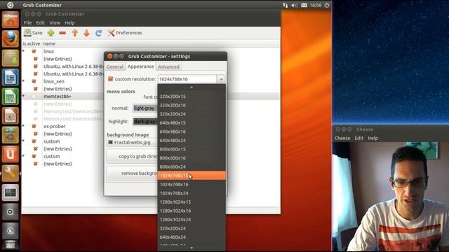 Customising Grub Boot Menu in Ubuntu with Grub Customizer смотреть онлайн