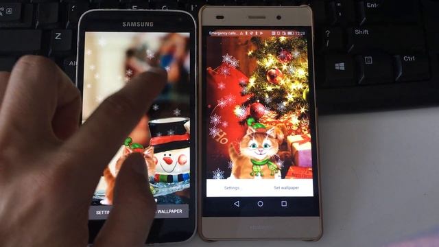 Winter Kitty Live Wallpaper смотреть онлайн