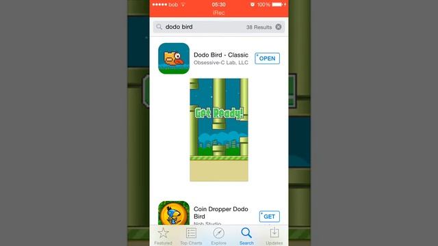 How to download a Flappy bird for free on iPhone 5 iPhone 4 iPhone 6+ iPhone 6 смотреть онлайн