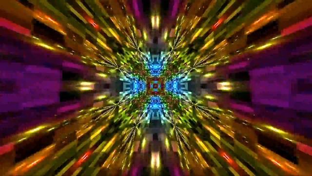 Explosive Futuristic Psychedelic Multi Color Dazzling Tunnel Background Wallpaper | 4K Screensaver смотреть онлайн