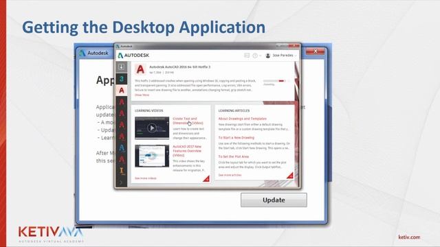 Autodesk Virtual Academy: Autodesk Desktop Application смотреть онлайн