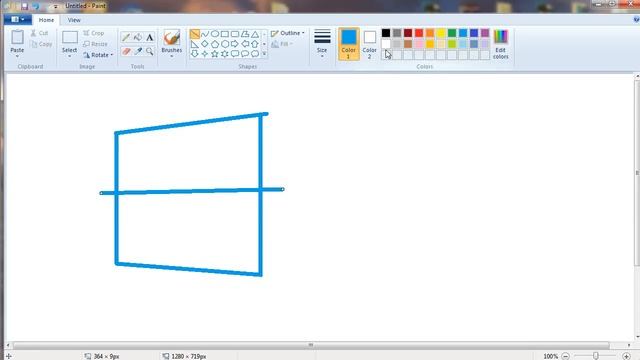 Very Easy How to draw Logo Windows 8 смотреть онлайн