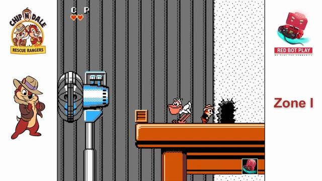 [Chip 'n Dale Rescue Rangers] (NES) - Chip Player: Zone I, 1080p Full HD смотреть онлайн