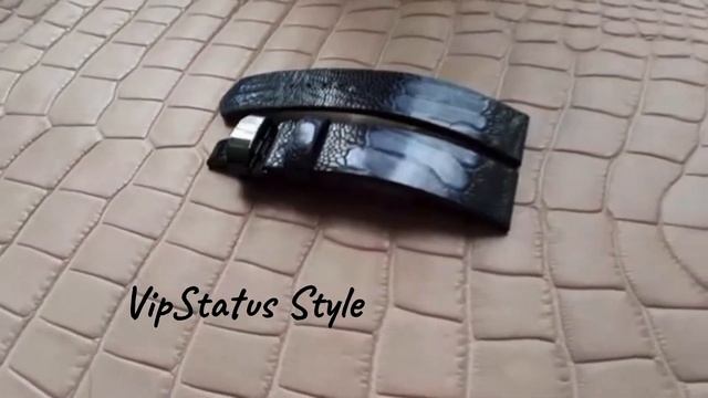 Ulysse Nardin Black Ostrich Leather Strap смотреть онлайн