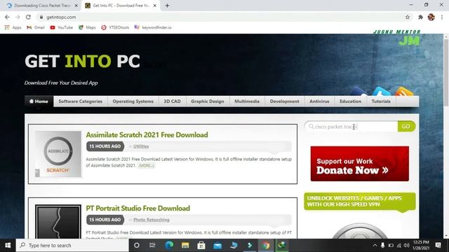 How To Download And Install Cisco Packet Tracer Complete Process | JUGNU MENTOR смотреть онлайн