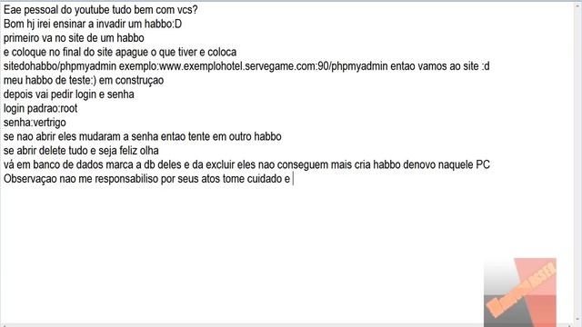 Como invadir PHP de um habbo смотреть онлайн