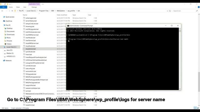 WebSphere Portal Tutorials | Starting and Stopping WebSphere Portal using Command Prompt смотреть онлайн