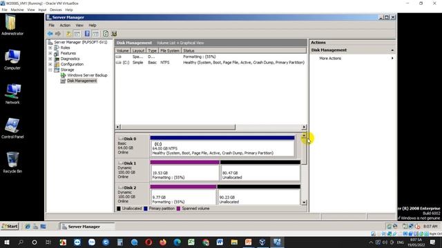 Quản lý dia trên windows Server 2008 смотреть онлайн