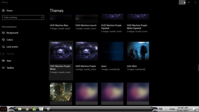 HUD Purple Windows 10 theme смотреть онлайн