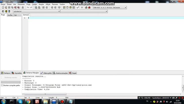 Dev C++'a Giriş MERHABA DÜNYA