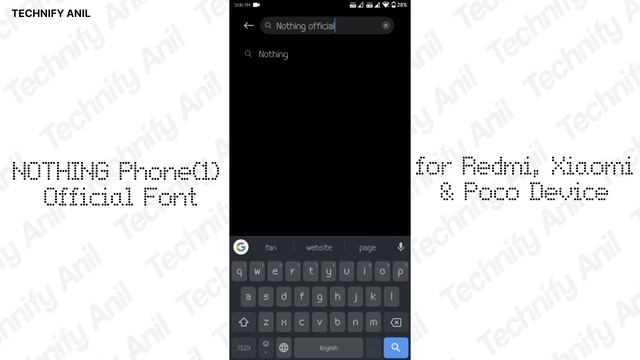 How to download Nothing Phone(1) font & apply on your Device. смотреть онлайн