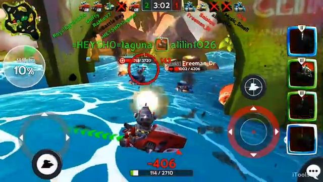 [iOS] Battle Bay Shooter MK4 - 一開始猛打一波隊友3v1差點被疾如風玩死 смотреть онлайн