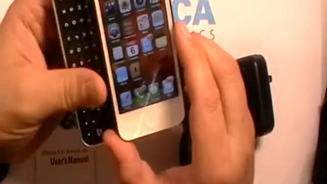 Amica Electronics iPhone 4, 4S Bluetooth Wireless Keyboard Case смотреть онлайн