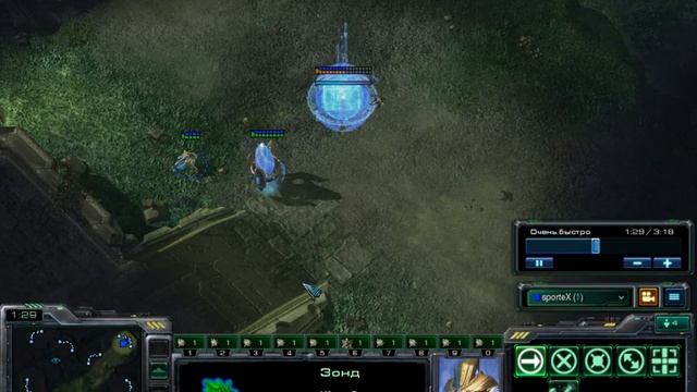 starcraft 2 1 vs 1 Insane AI patch 1.1.2 смотреть онлайн