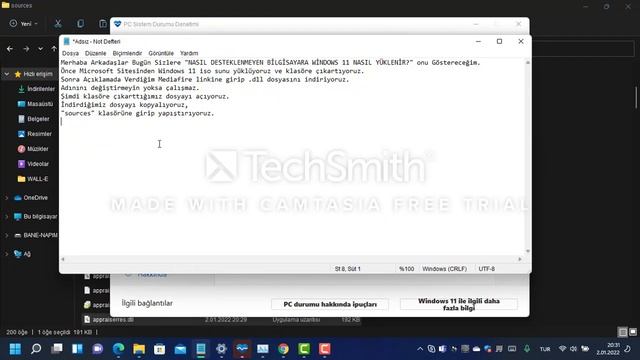 Desteklenmeyen Bilgisayara Nasıl Windows 11 Yüklenir? (İLK VİDEOM!) смотреть онлайн