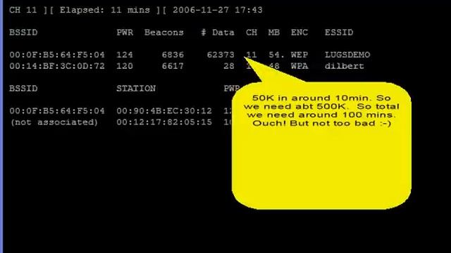 LUGS - WEP Cracking Demo смотреть онлайн